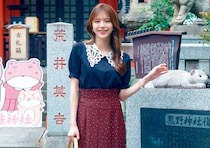 推し活神社は甘盛りで♡レースニット×ロングスカートでつくるフェミニン休日コーデ【毎日コーデ】