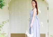 どこか懐かしさを感じるデザインにきゅん♡華奢見え柄別キャミワンピ