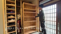 狭い土間にたくさんものを収納したい……！　DIYで作り上げた“容量たっぷり収納”に「理想的過ぎる～」「真似していきたい」