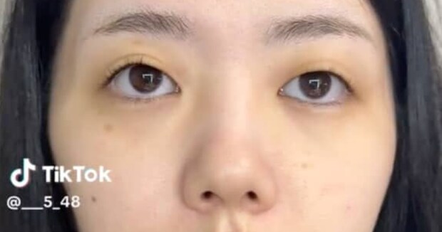 20代女子、“すっぴん”大公開→デートのため、全力でメイクすると……「ヤバい！」　“爆盛りすぎる結果”に「顔の長さも変わってる！」