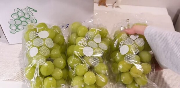 新卒2年目女性、実家から大量のシャインマスカット→手作りお菓子でアフタヌーンティーをすると…… 圧巻の光景に「うほーーーー」「天才すぎ」