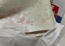 セールで1000円で買った帯、リメイクしようと洗濯した後に……「えええぇ！」　まさかの正体と完成品に「羨ましい」「いい買い物しましたね」