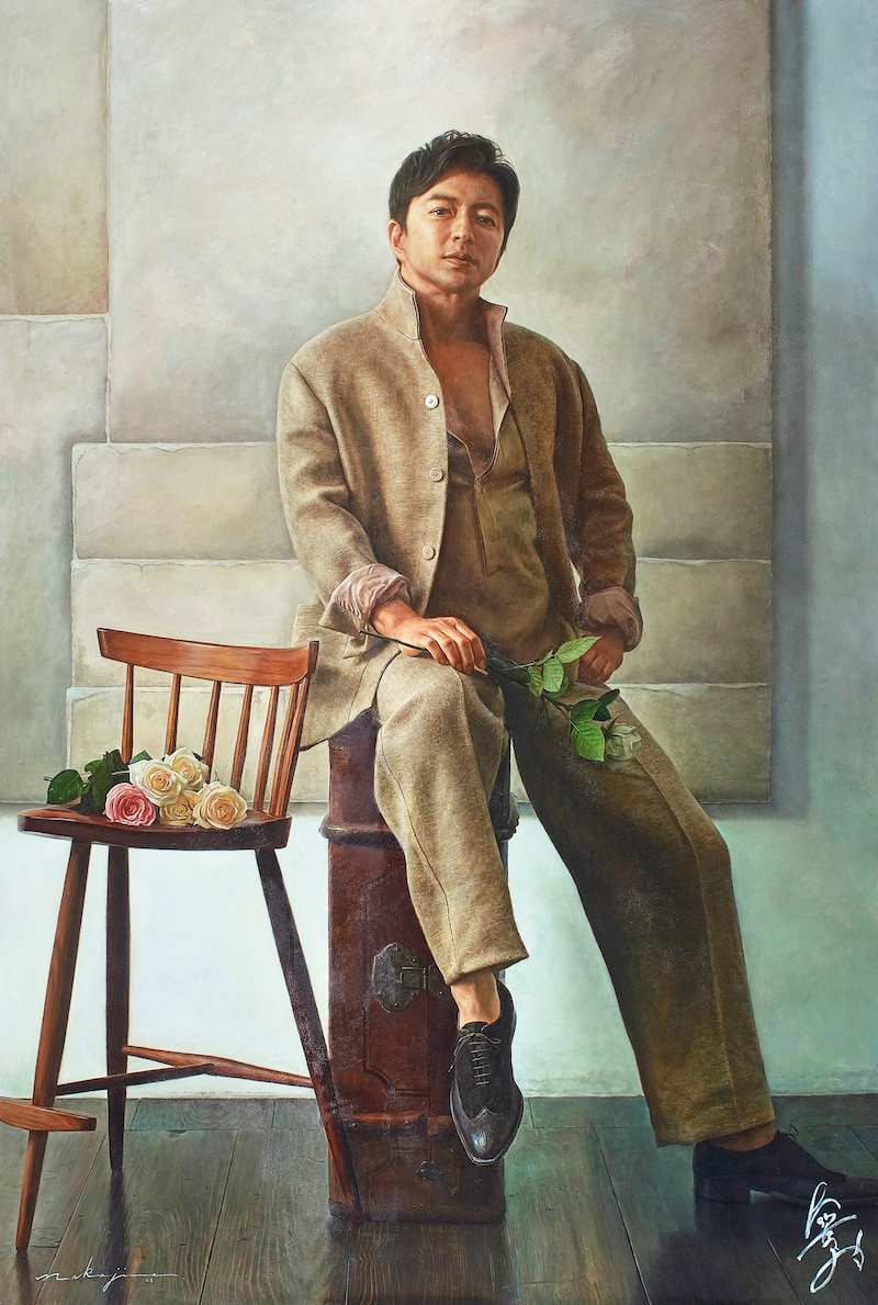 俳優・大沢たかおの超精密肖像画が日展に出品！　圧巻約2mの超大作