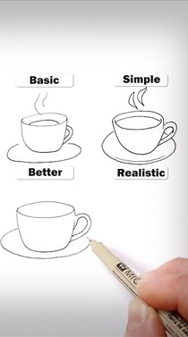 いや、そうはならんやろ　写実的な“コーヒー”の絵を描いたら……　「予想外」のオチが215万再生【海外】