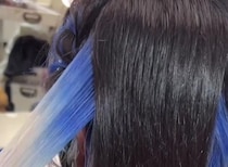 【動画】ヘアカラーの様子