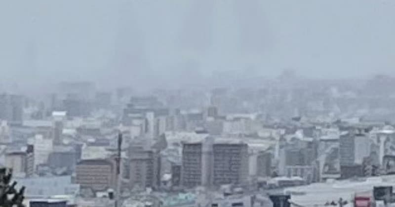 ある雨の日、大阪で「あべのハルカス」を眺めたら……「あれ？」　うっすら見える“とんでもない光景”に「目の錯覚かな」【CG】