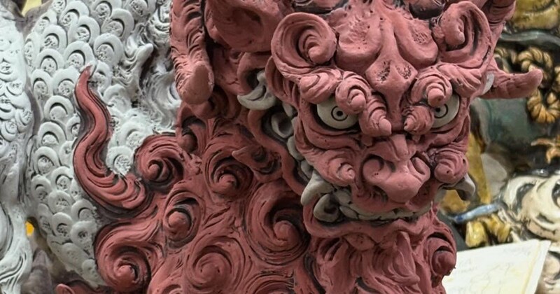 焼く前は“変わり種”のシーサー→窯から出したら……　予想以上の仕上がりに「ド迫力ですね」「ゾワッてした！」