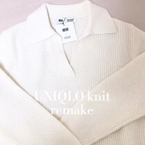 ユニクロのニットに刺しゅうしたら……　たった1時間で“印象激変”→まさかの仕上がりに「天才か」「参考にしたい」