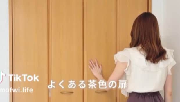 初の一人暮らしで浮いているクローゼット→DIYしてみたら……　驚きの完成に「凄い良い！」「かわいいーーーー！」