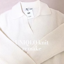 ユニクロのニットに刺しゅうしたら……　たった1時間で“印象激変”→まさかの仕上がりに「天才か」「参考にしたい」