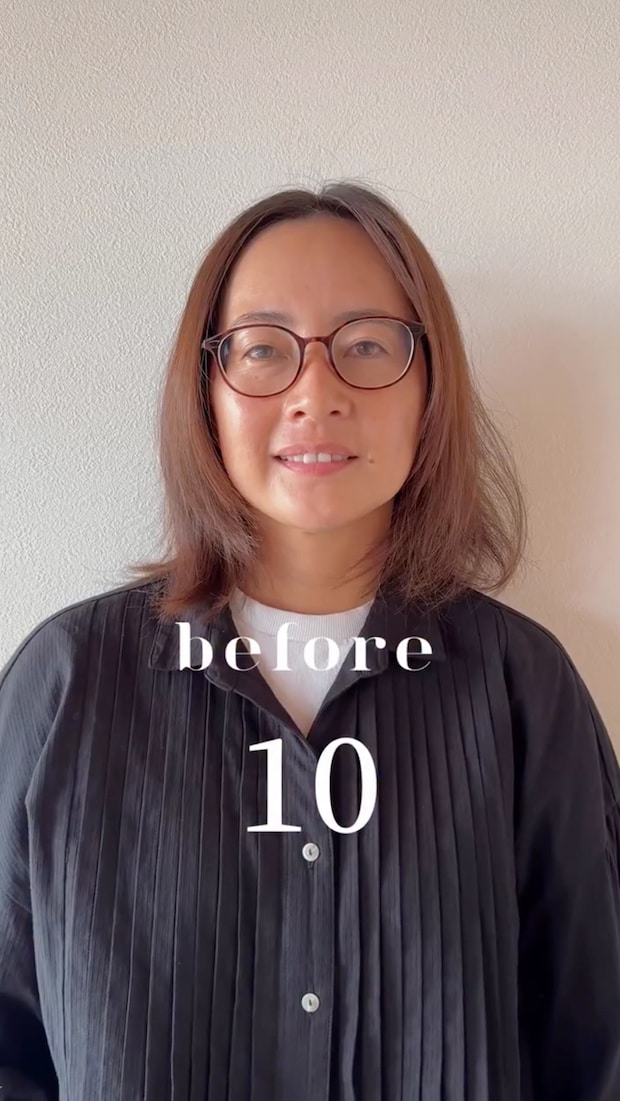 茶髪ミディアムの女性→プロがヘアカットすると……　“別人級”の垢抜けで8万再生「もはや感動」「センスが素敵」