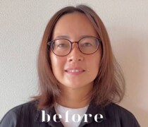 茶髪ミディアムの女性→プロがヘアカットすると……　“別人級”の垢抜けで8万再生「もはや感動」「センスが素敵」