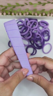 カチューシャにゴムを巻いていくと……　キュートすぎる完成品が100万再生「素晴らしい」「天才」【海外】