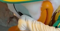 ディズニーシーでドナルドが“5度見した”刺しゅう→世界でひとつの宝物に「え!?凄すぎる」「凄い喜んでますね」「もはや公式グッズ」
