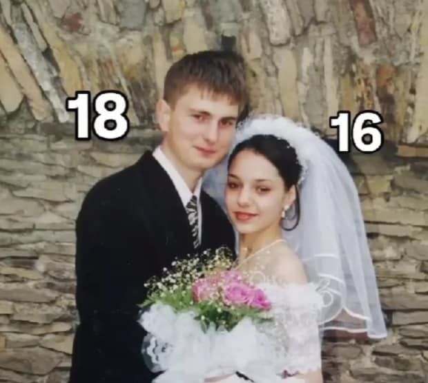 18歳と16歳で結婚した若い夫婦→23年後……　想像を超える姿が200万再生「とても美しいカップル」「ママは冷凍庫に住んでたの？」【海外】