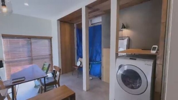 洗濯機横のスペースが使いづらい→DIYすると……　“洗濯を快適にする”家具に「最高にセンスがいい」「尊敬しかない」