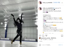 別人じゃん!?　安藤美姫、特殊メイクで『デスノート』リュークに変身　死神っぷりにメドベージェワも「Omg」
