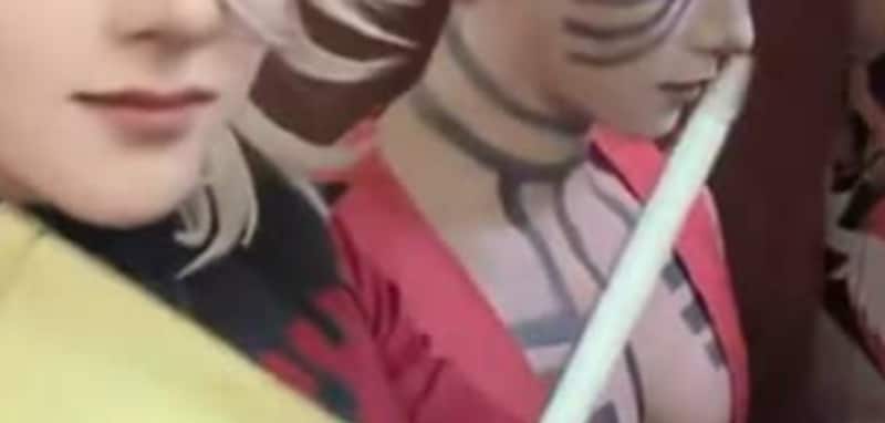 「肉体えっっっっぐ！」中国の2人組コスプレイヤー、鬼滅の刃“上弦の鬼”を完コピ　圧倒的な存在感に「これはすごい」「美しい」「ずっと見てられる」