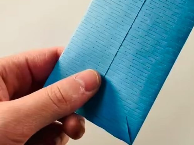 普通の青いポチ袋→縦に引っ張ると……？　「すげーって声が出た」まさかの仕掛けが570万表示「発想がいやらしくて草」