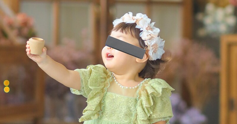 2歳娘の誕生日、記念に撮ったら…… ママ胸キュン“奇跡の1枚”が300万表示 「尊すぎて」「まさに妖精さん」