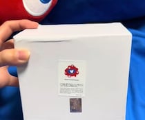 万博で買った白い箱→ふたを開けると……　まさかの中身に「え、普通に欲しい！」「最高に洗いにくそうで好き」