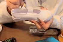 娘の上履き→ギャルママが2日かけて刺しゅうしたら……　圧巻の仕上がりに「天才すぎん？」「絶対羨ましがられる」