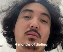 ぽっちゃり体形の男性→ダイエットを始めて4カ月後……　驚きの肉体変化を遂げた男性の減量ビフォーアフター動画が1000万再生超え【海外】