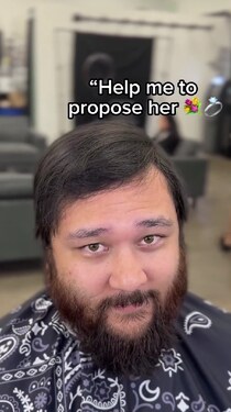 「カッコよくなって彼女にプロポーズしたい」という男性→プロがヘアカットすると……　「ニヤニヤしちゃう」見間違えるような大変身に称賛【海外】