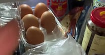 冷蔵庫から卵が落下→「ヤバい」と思い、恐る恐る床を見ると……「しぬwww」　まさかの光景が130万再生「SNSってこういうのでいい」