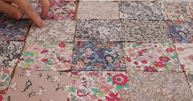 76枚もの小さなハギレを丁寧につないだら…… 驚きの完成品に「すごく素敵ですね!」「たくさん入りそう」