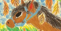 “馬の絵”を描いていた小2女子→14年後……「あのころの自分に教えたい」　“衝撃の成長”に「いつか生命宿るぞ」「鳥肌ぶぁーーなった」