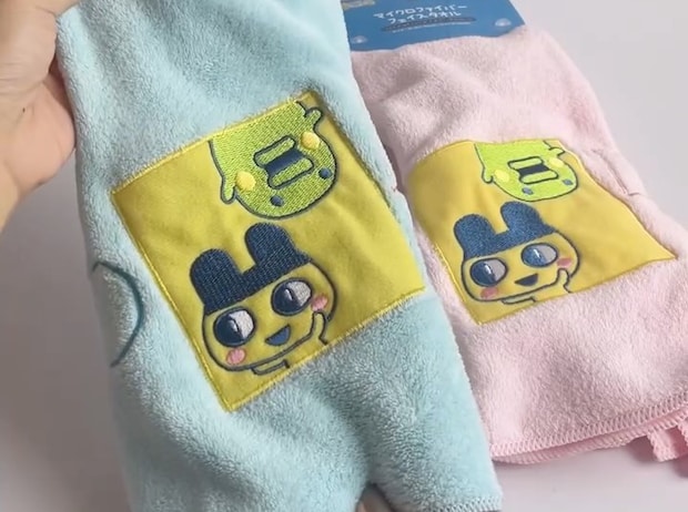 ダイソーのたまごっちタオル、半分に折って縫うと……「すごーい!」 “コロンとしたアイテム”が完成「えー!可愛い!」「作ってみます!」