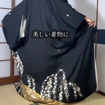 美しい着物に“大きな傷”が付くも……「私は形を変える」まさかの着こなしに「めちゃくちゃかっこいい」「斬新」