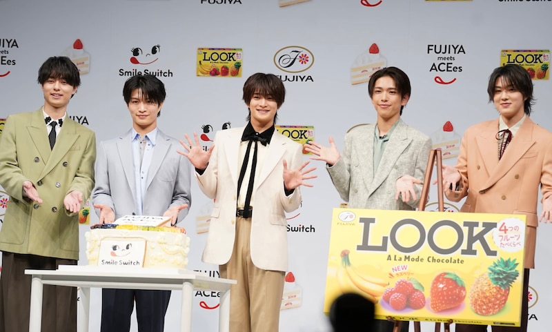 “SnowManの後任”　不二家の新キャラクターに“結成1年の後輩グループ”が決定　意気込み語る