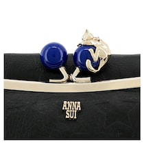 【画像：ANNA SUI（アナスイ）の“ネコがま口二つ折り財布”】