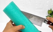 100均のプールスティック→縦に切るだけで……　冬に大活躍、まさかの“じゃない使い方”が話題