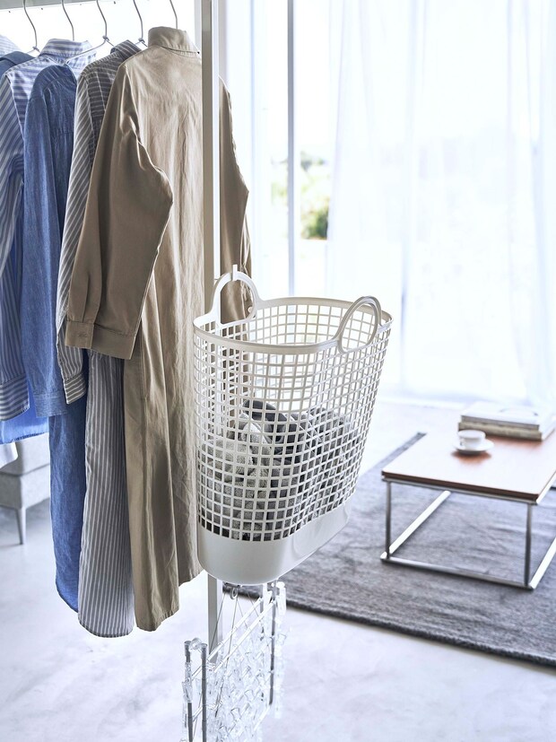 「これ考えた人まじで天才なのよ」　tower（タワー）の“折り畳める室内用洗濯物干し”が高評価　「使わない時はまとめて部屋に置いておける」「室内干しが楽しくなった」