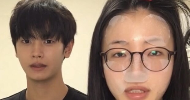 すっぴん状態の男女→メイクをしたら……「ちょっと待って」「誰ですか？」　予想外すぎる“変身後の姿”が1935万再生【海外】