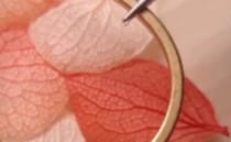 アジサイをふわっと重ね、金色の枠で囲ったら……　3000万再生突破の完成品に「おおぉ！」「恋に落ちました」【海外】