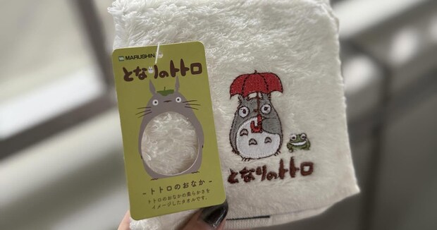 肌ざわりが“トトロっぽい”ハンカチ→広げてみたら……「どこで買ったんですか!?」 “予想外のデザイン”に思わずびっくり