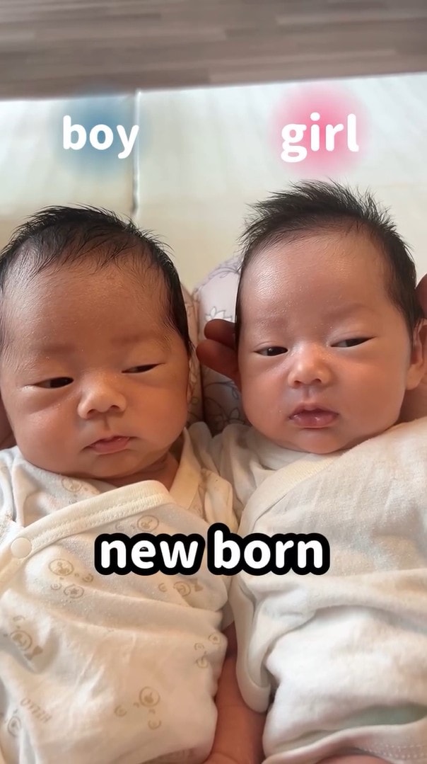 男女の双子赤ちゃん、切迫早産を乗り越え生まれた3カ月後……「ああああ〜」　現在の姿に「こんなに似ているのですね」「いちご大福みたい」