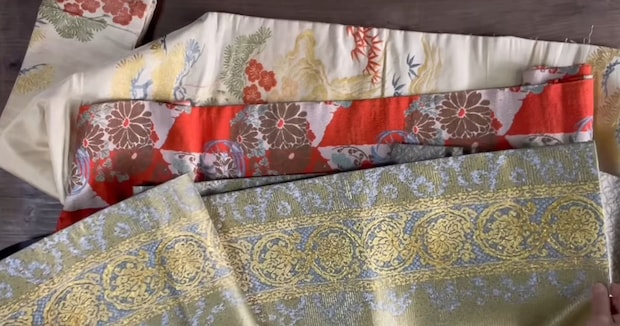 華やかな着物の帯→ほどかずリメイクしたら……　意外な完成品に「夢のようです！」「素晴らしいアイデア」