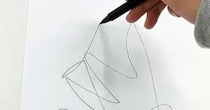 友人がテキトーに書いた線→大学生が手を加えたら……「そうはならんやろ」　“驚きの1枚”に「…なんで？」「才能やば」