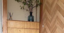 築45年の昭和な玄関、DIYで変えると……　おしゃれで便利な収納に「めっちゃいい」「ほんとに天才」
