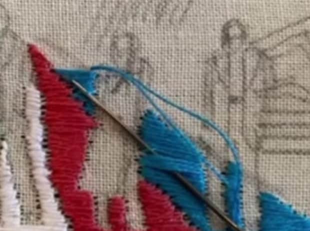 刺しゅう作家が人気バンドの“超有名曲”を再現したら……　とんでもない完成形に「うおおおお！」「サビが聞こえてきそう」