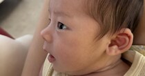 「ママさん天使産みましたね!?」　鼻が高いと言われる赤ちゃん→7カ月後……　成長した姿に「将来どうなっちゃうの!?」「モテまくるかも」