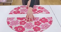 円形の布→半分に切って、重ねて縫うだけで……　老舗手芸店が教える“簡単おしゃれアイテム”が目からウロコ
