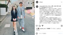 小木博明、長女の高校入学式のハイセンススーツコーデで通学路の視線独り占め　娘も“ママのヴィヴィアン”で制服風に