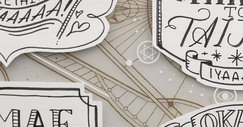 おしゃれな装丁のカードを、よく眺めてみると……「ツボったwww」　“まさかの正体”に「センスがはんぱない」「笑っちゃいました」