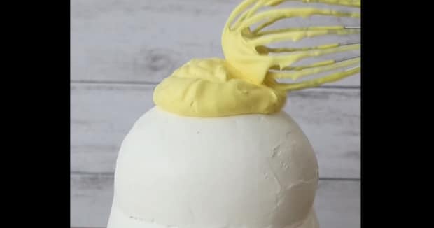 まんまるなケーキ→黄色いクリームを塗ったら……「愛らしやーーーー」　“分かる人には分かる姿”が300万再生「ぽっちゃりなのがいい」「初代リスペクト」